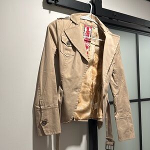 LAMB short trench coat